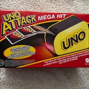 Mattel UNO Attack Mega Hit Game - Red, Yellow, Black